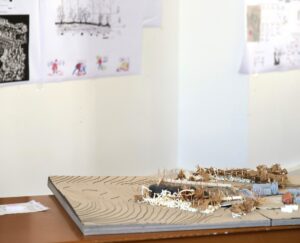 Maquette de Jean Demory, étudiant en seconde année en conception et création de jardin dans le paysage 
